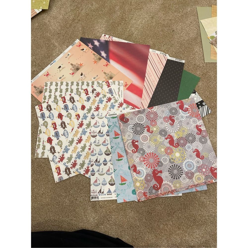 Scrapbook Paper 5 Pounds Various Bundles Crafting Scrapbooking Card Making - Picture 16 of 16